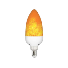LAMPADA LED C37 EFEITO CHAMA E14 3W 1800K