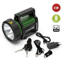 LANTERNA RECARREGAVEL LED 5W+ ANTI BLACK-OUT  IP44 - IK08