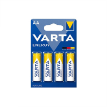 PILHA VARTA ENERGY ALCALINA LR6 AA BL4