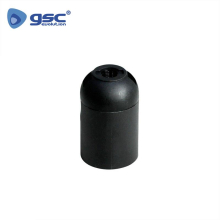 101530005-SUPORTE E27 TERMOPLASTICO LISO PRETO