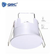 DETECTOR MOVIMENTOS ENCASTAR 360º BRANCO