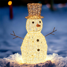 BONECO NEVE 70cm 3600LED BR.QUENTE + FLASH